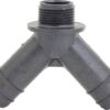 Y piece  45°+hose tail 2x25mm / 1x30mm