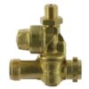 Soporte de boquilla doble latón 1/4" AG