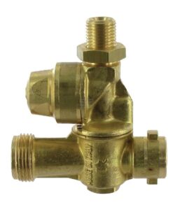 Soporte de boquilla doble latón 1/4" AG