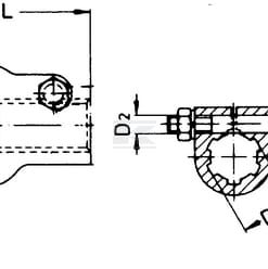 Horquilla con perno tensor, Ø30 mm, W2380 Walterscheid 7 Horquilla con perno tensor, Ø30 mm, W2280 Walterscheid