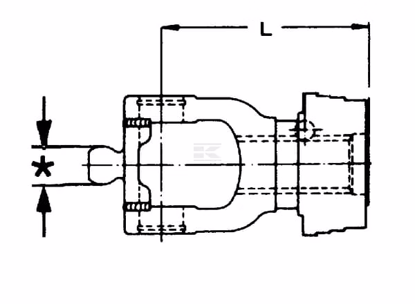 Horquilla con desconexión rápida, Ø1,3/8" - 6 estrías, W2580 Walterscheid
