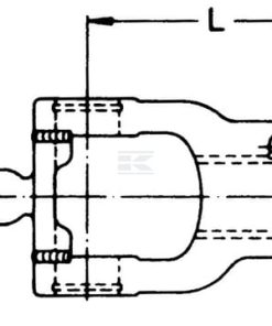 Horquilla con desconexión rápida, Ø1,3/4" - 20 estrías, W2280 Walterscheid