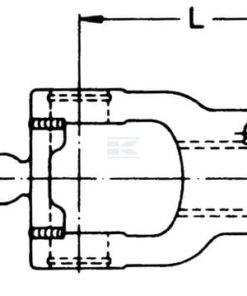 Horquilla con desconexión rápida, Ø1,3/8" - 21 estrías, W2480 Walterscheid