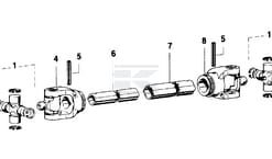 Cruceta Ø 24 x 75 mm / Ø 27 x 91 mm, 2380 Walterscheid