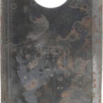 Cuchilla izda. de segadora 110 x 48 x 4 mm orificio Ø 19 mm adecuada para Kongskilde JF/Stoll