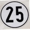 Placa limitadora de velocidad