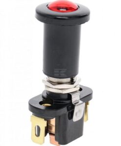 Interruptor-tirador, LED, rojo, ON/OFF