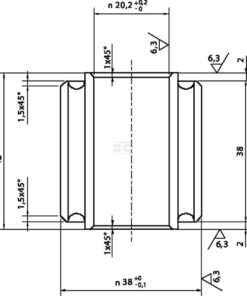 Silent block A=42 38 x 20