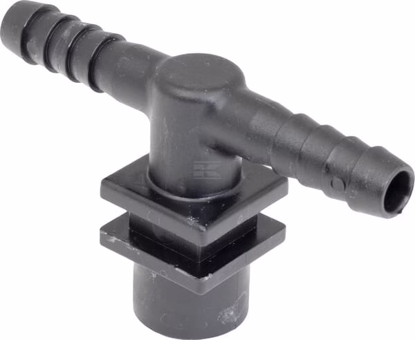 Portaboquillas 1/4" - Cola de manguera de 10mm 2 Nozzle holder 1/4" - 10mm hose tail