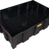 Placa de secado polietileno [hdpe] negro 224L Capacidad 600Kg 1205x805x330mm