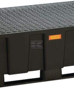 Placa de secado polietileno [hdpe] negro 224L Capacidad 600Kg 1205x805x430mm