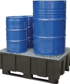 Placa de secado polietileno [hdpe] negro 224L Capacidad 600Kg 1205x805x430mm