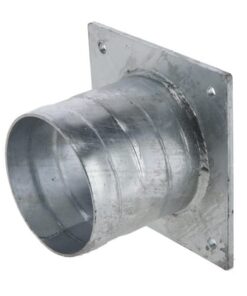 Brida 8", con terminal de manguera para embudo de 160 mm