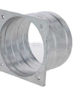 Brida cuadrada 8" con terminal para manguera, para embudo de 220 mm 5 Brida cuadrada 8