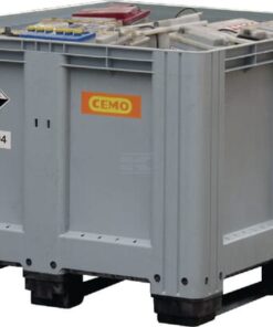 Caja paletizada polietileno [hdpe] gris 610L Capacidad 450Kg 1200x1000x760mm
