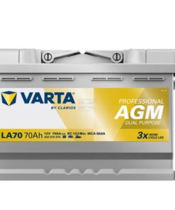 Batería, 12V 70Ah 760A, LA70 VARTA Professional Dual Purpose AGM