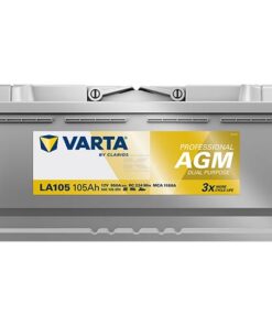 Batería, 12V 105Ah 950A, LA105 VARTA Professional Dual Purpose AGM