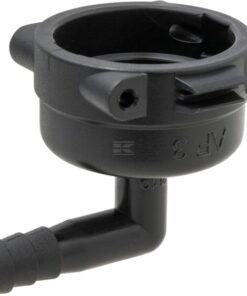 Fork coupling, female 90° AF3, 10mm hose tail