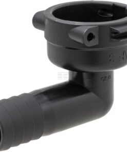 Fork coupling, female 90° AF3, 20mm hose tail