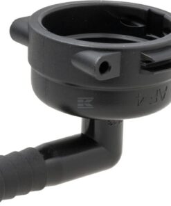 Fork coupling, female 90° AF4, 13mm hose tail
