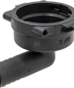 Fork coupling, female 90° AF5, 20mm hose tail