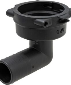 Fork coupling, female 90° AF5, 25mm hose tail