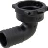 Fork coupling, female 90° AF3, 13mm hose tail