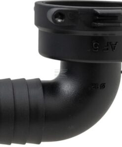 Fork coupling, female 90° AF5, 32mm hose tail