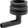 Fork coupling, male 90° AF3, 10mm hose tail