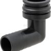 Fork coupling, male 90° AF4, 25mm hose tail