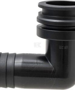 Fork coupling, male 90° AF4, 25mm hose tail 6 Fork coupling, male 90° AF4, 25mm hose tail