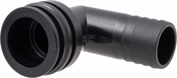 Fork coupling, male 90° AF4, 25mm hose tail 4 Fork coupling, male 90° AF4, 25mm hose tail