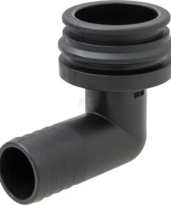Fork coupling, male 90° AF5, 25mm hose tail