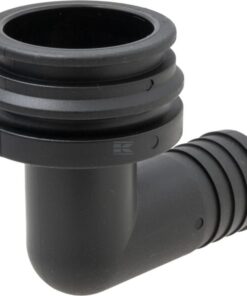 Fork coupling, male 90° AF5, 25mm hose tail