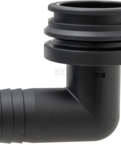 Fork coupling, male 90° AF5, 25mm hose tail