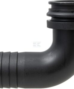 Fork coupling, male 90° AF5, 35mm hose tail
