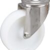 Rueda industrial giratoria en poliamida: Ø125 x 40 mm, orificio único para pasador, acero inoxidable. Capacidad: 150 kg, Tente 8 Rueda industrial giratoria en poliamida: Ø125 x 40 mm, orificio único para pasador, acero inoxidable. Capacidad: 150 kg, Tente