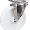 Rueda industrial giratoria en poliamida: Ø200 x 50 mm, placa soporte acero inoxidable: 137 x 105 mm. Capacidad: 500 kg, Tente 8 Rueda industrial giratoria en poliamida: Ø200 x 50 mm, placa soporte acero inoxidable: 137 x 105 mm. Capacidad: 500 kg, Tente