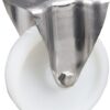 Rueda industrial fija en poliamida: Ø160 x 40 mm, placa de soporte acero inoxidable: 137 x 115 mm. Capacidad: 500 kg, Tente