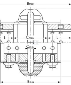 Coupling element Viva V425 1 pcs = 2 half + Bolts 7 Coupling element Viva V425 1 pcs = 2 half + Bolts
