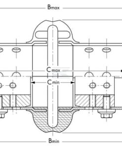 Coupling hub Viva V110 for bored