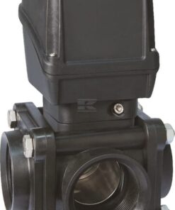 Llave esf. eléc. 3 vías 2"F