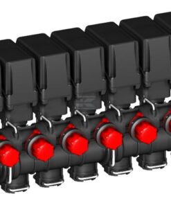 Electrovalve kit 7 sections, with bypass, T5