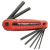 Juego montura 7 llaves macho 2,5-10 mm