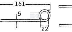 Diente de pick-up p/Strautmann 151x62x5