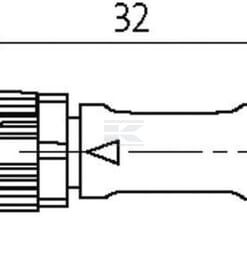 Cable ext. sensor 3 p., 5 m