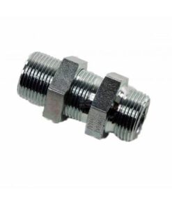 Conector doble con tuerca de seguridad