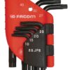 Juego estuche 6 llaves macho Torx