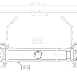 Eje transmisión TDF, G4 L: 1810mm 4 Eje transmisión TDF, G4 L: 1810mm