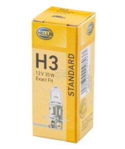 Bombilla Halógena tubular H3 12V 35W PK22s blanco Hella